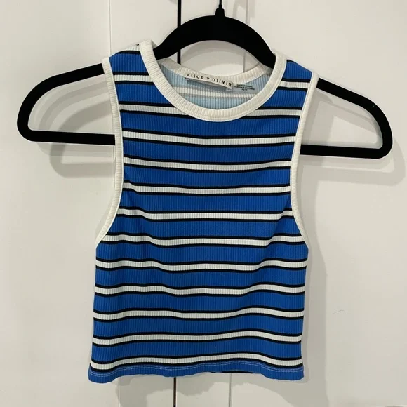 Alice + Olivia Andre Fitted Cropped Tank - Picture 7 of 11